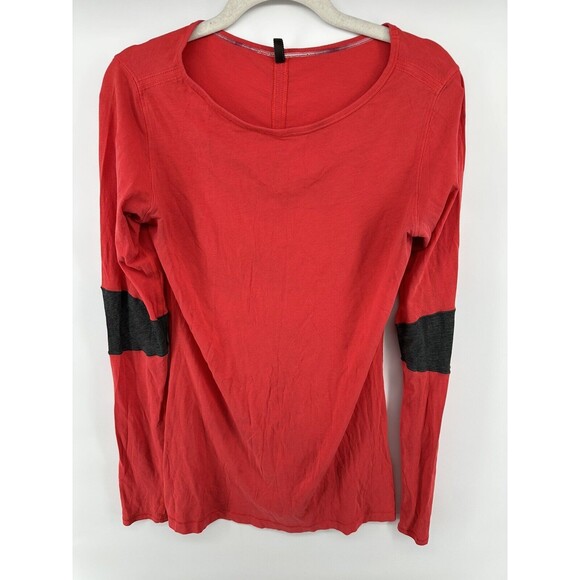 Lululemon Tops - LuLuLemon womens Red Long sleeve Stretch comfort shirt size 6